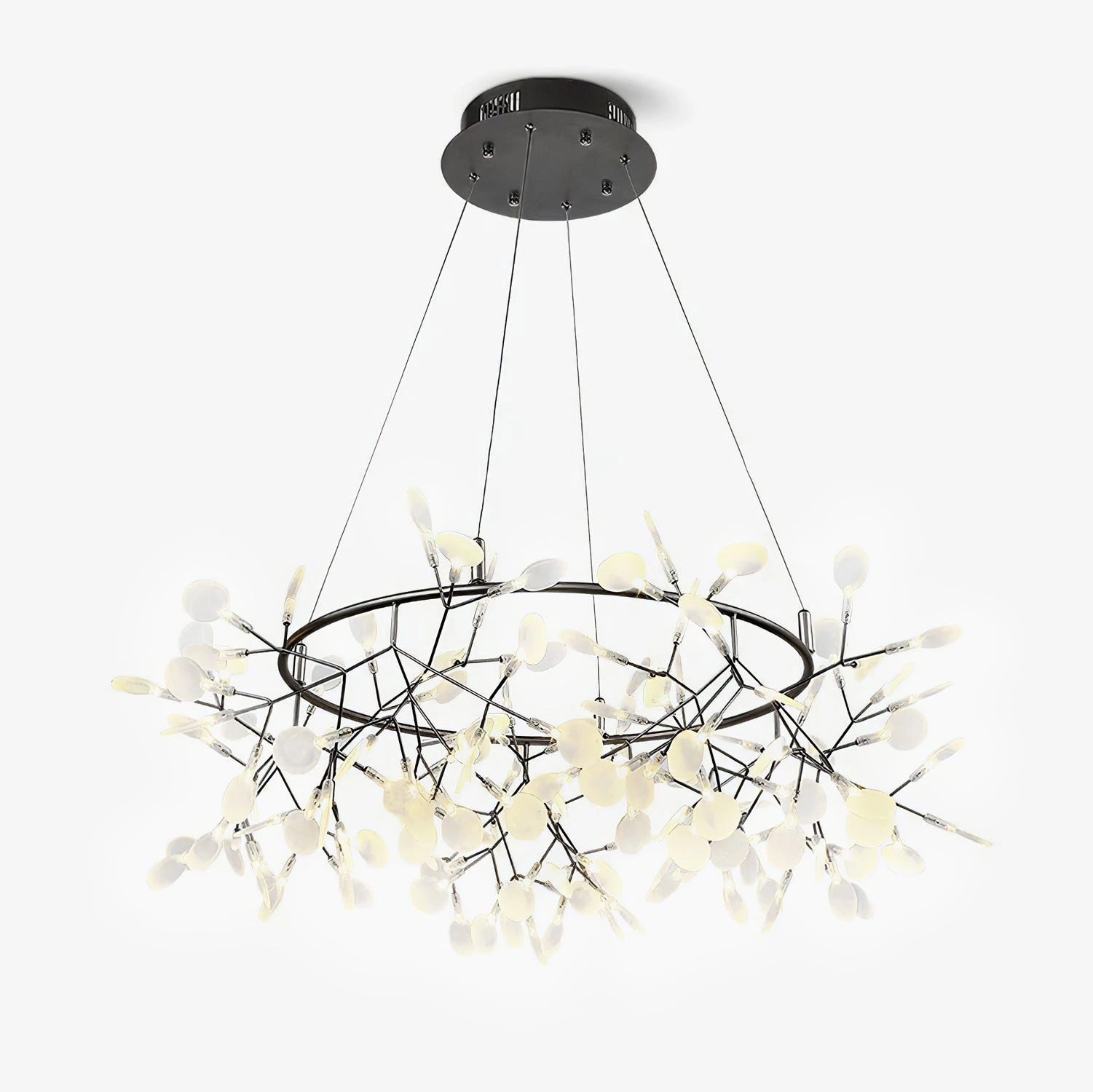 Black Big O Firefly LED Chandelier chandelier,ceiling light,decorative lighting