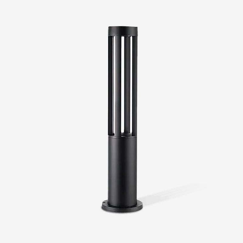 Black Cylindrical Solar Outdoor Post Light floor lamp,standing lamp,interior lighting