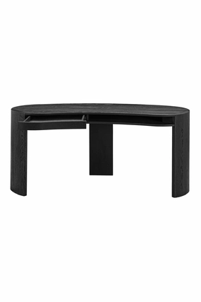 Black Organic Shape Desk | OROA Navarino desk,home desk,workstation