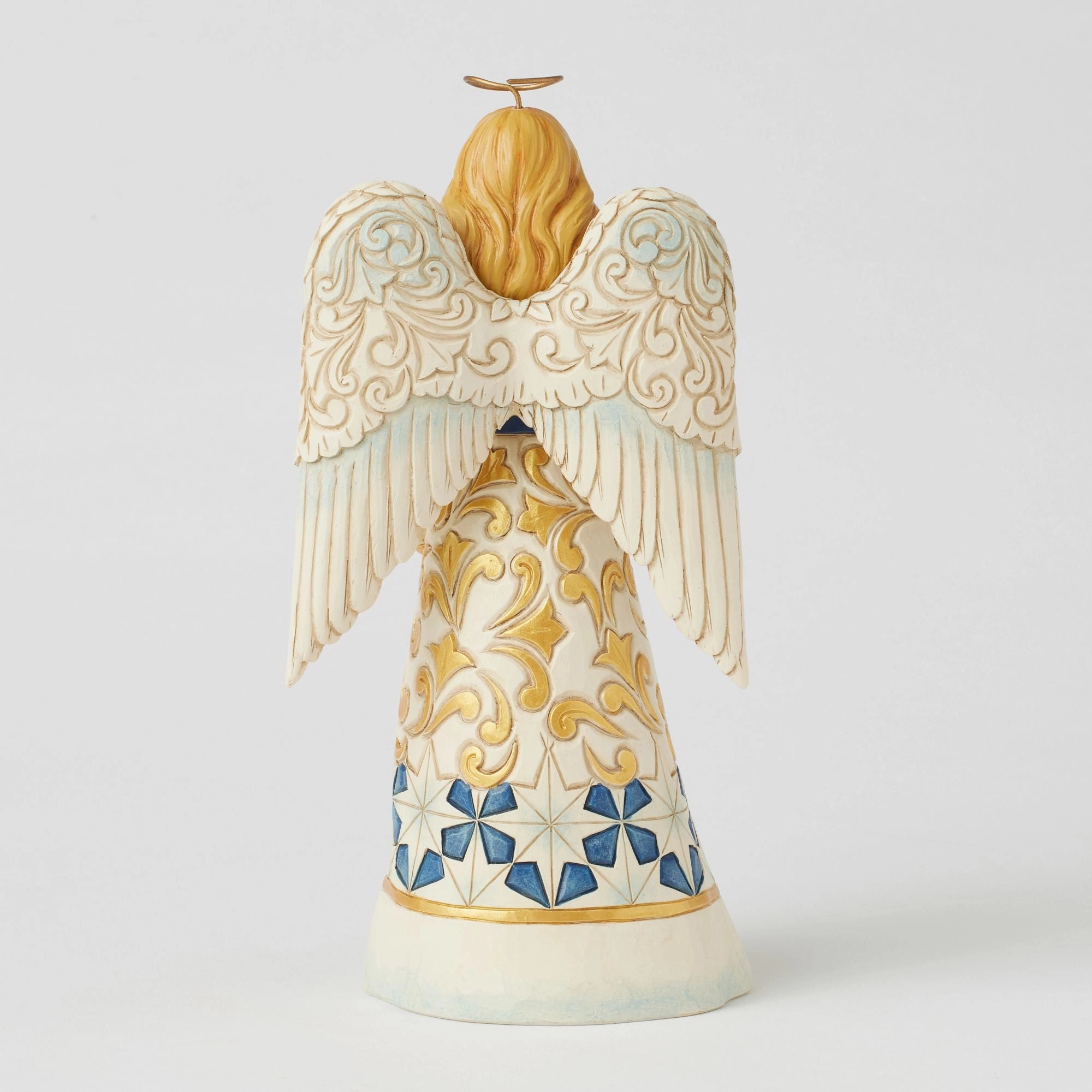 Blue & Gold Angel Figurine