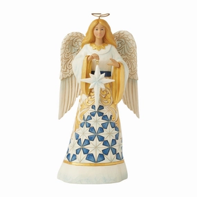Blue & Gold Angel Figurine figurines,decorative figurines,home accents