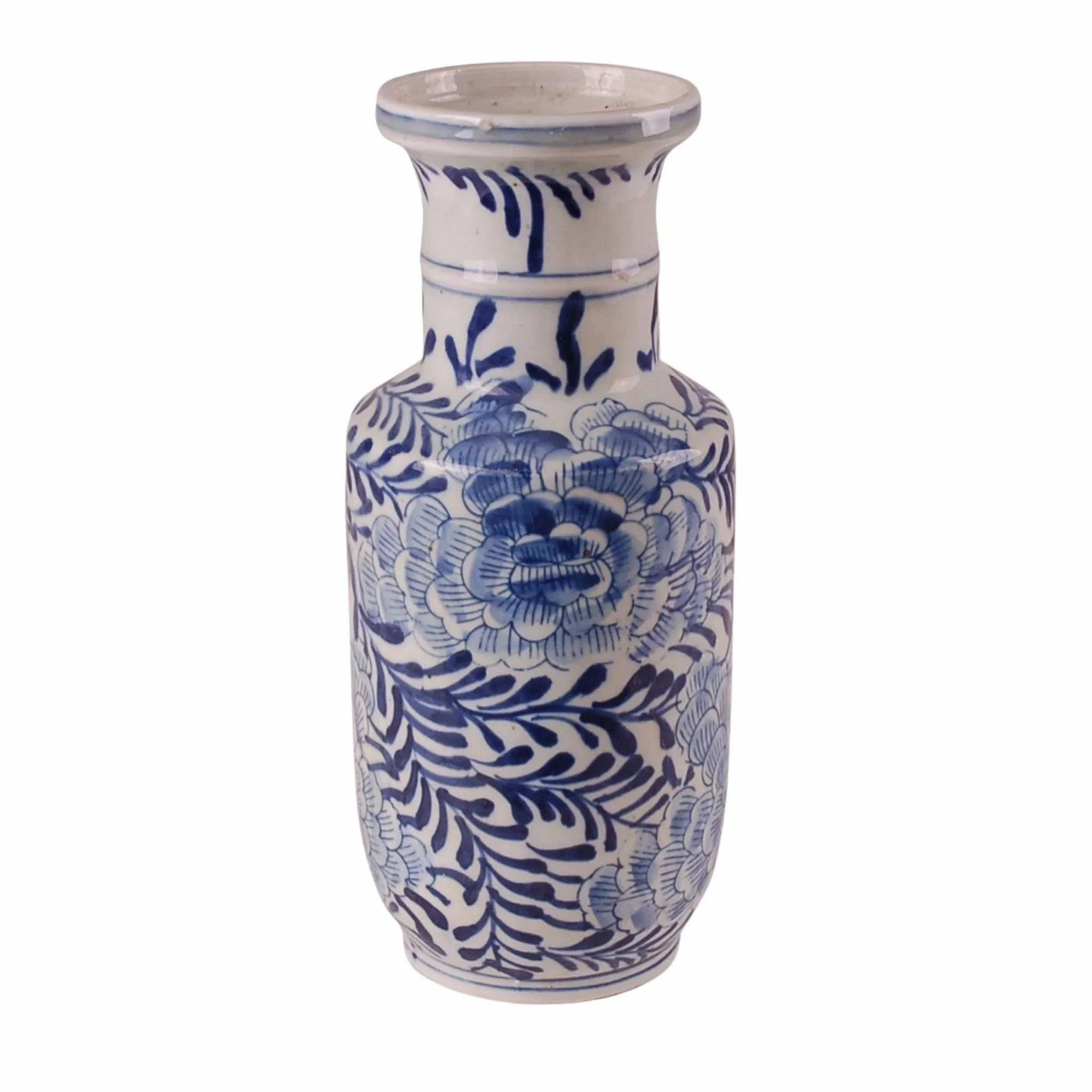 Blue & White Palm Porcelain Vase vase,flower vase,home decoration