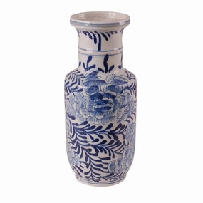 Blue & White Palm Porcelain Vase vase,flower vase,home decoration