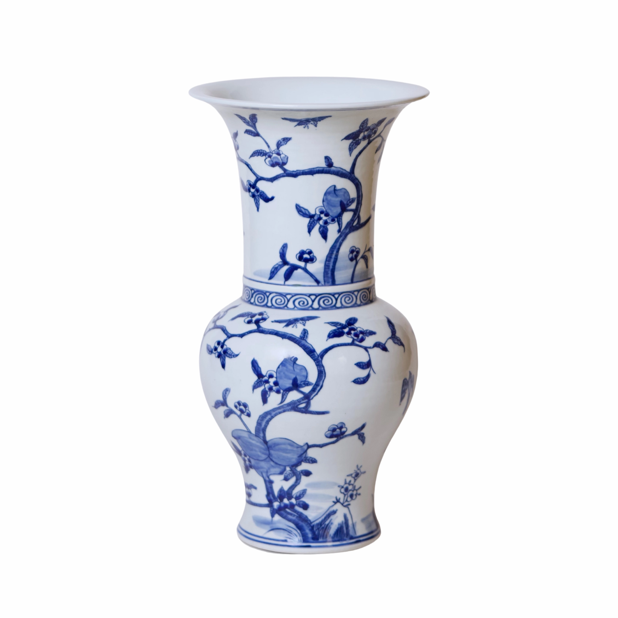 Blue and White Porcelain Pomegranates Baluster Vase vase,flower vase,home decoration