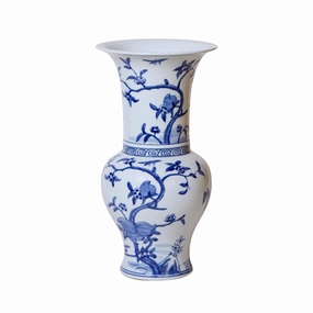 Blue and White Porcelain Pomegranates Baluster Vase vase,flower vase,home decoration