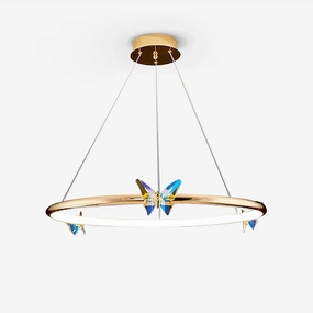 Blue Butterfly Chandelier chandelier,ceiling light,decorative lighting