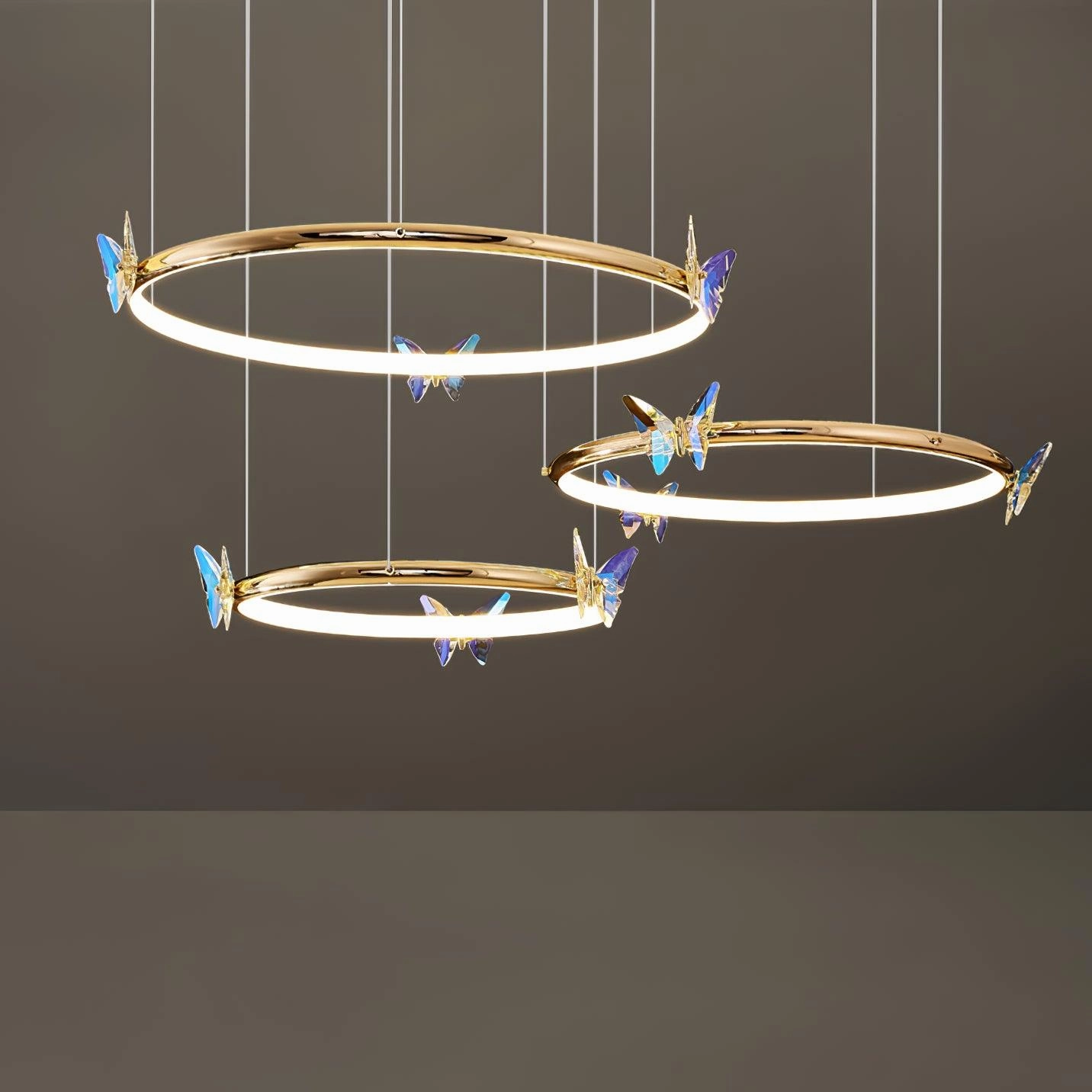 Blue Butterfly Chandelier