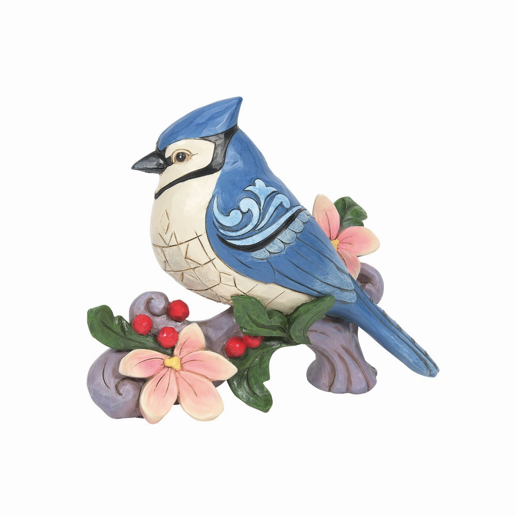 Blue Jay with Flowers figurines,decorative figurines,home accents