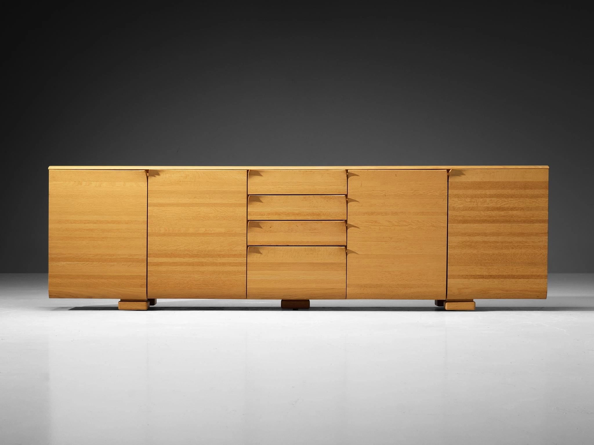 Bob van den Berghe for Van Den Berghe Pauvers 'Iris' Sideboard in Solid Oak storage cabinet,organizer,furniture storage