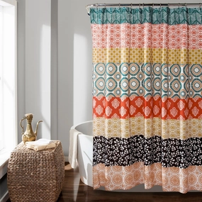 Bohemian Stripe Shower Curtain shower curtain,bath curtain,bathroom decor