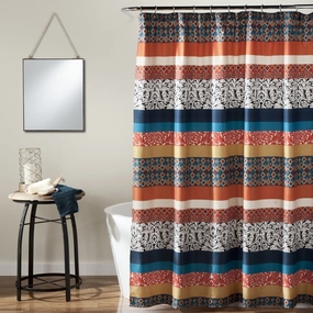 Boho Stripe Shower Curtain shower curtain,bath curtain,bathroom decor