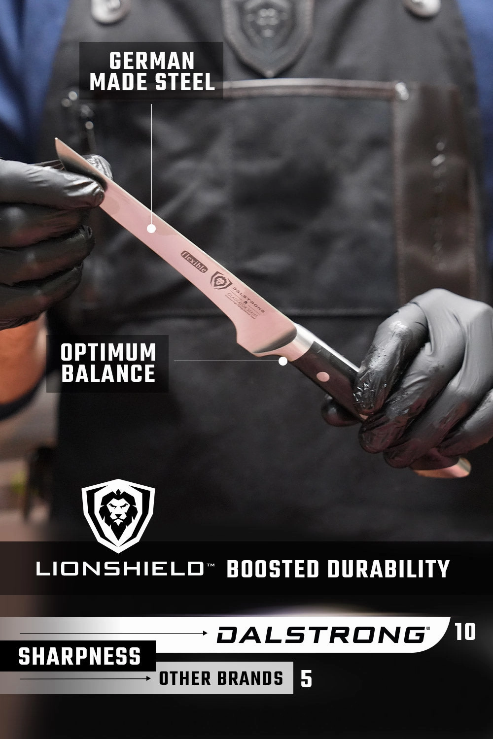Boning Knife 6" | Gladiator Series | NSF Certified | Dalstrong 