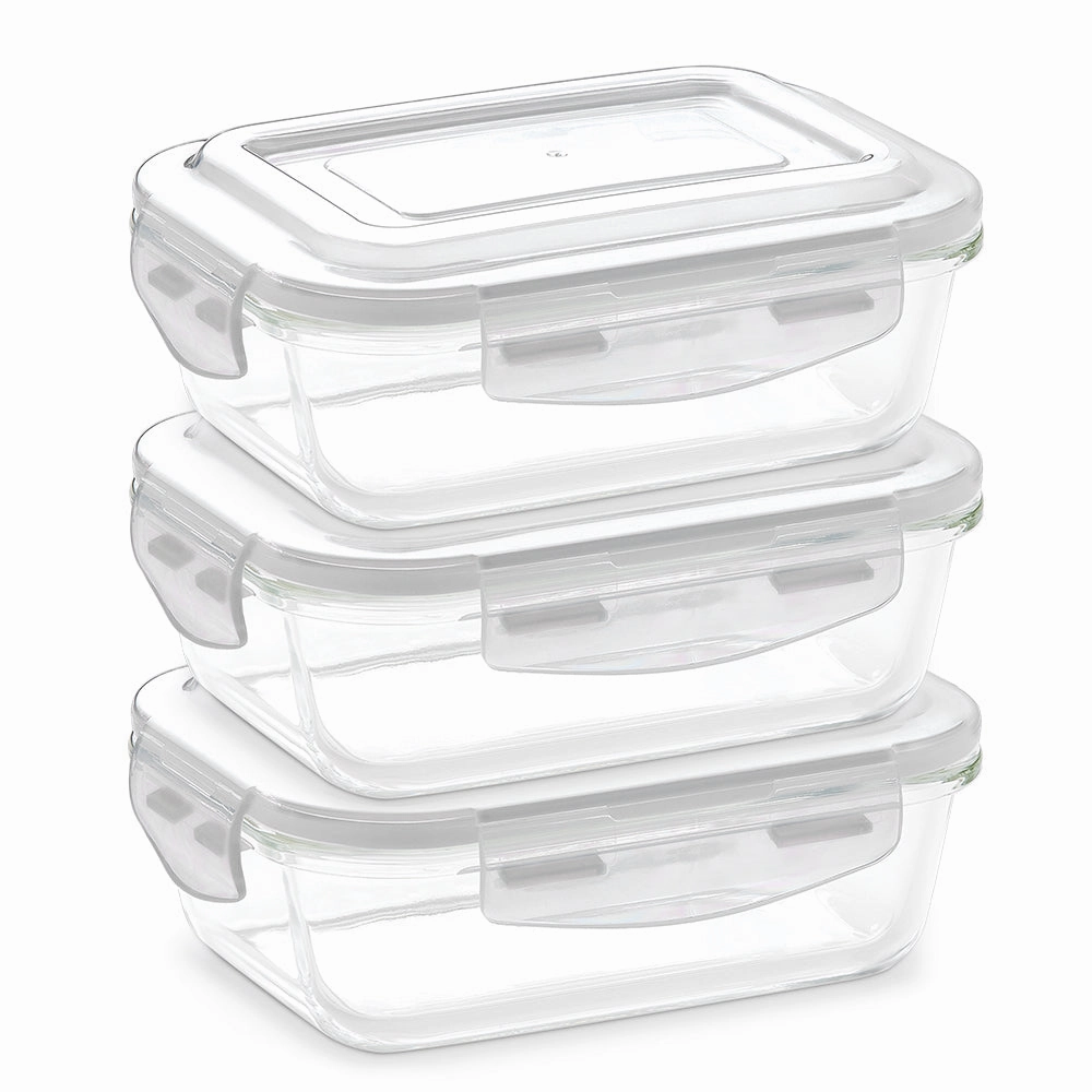 Borosil Klip n Store Rectangular Glass Container