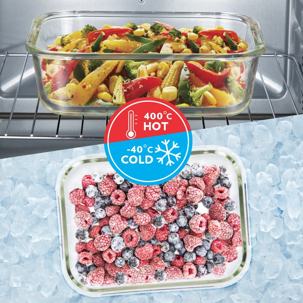 Borosil Klip n Store Rectangular Glass Container