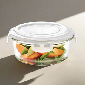 Borosil Klip n Store Round Glass Container food storage,storage containers,kitchen storage