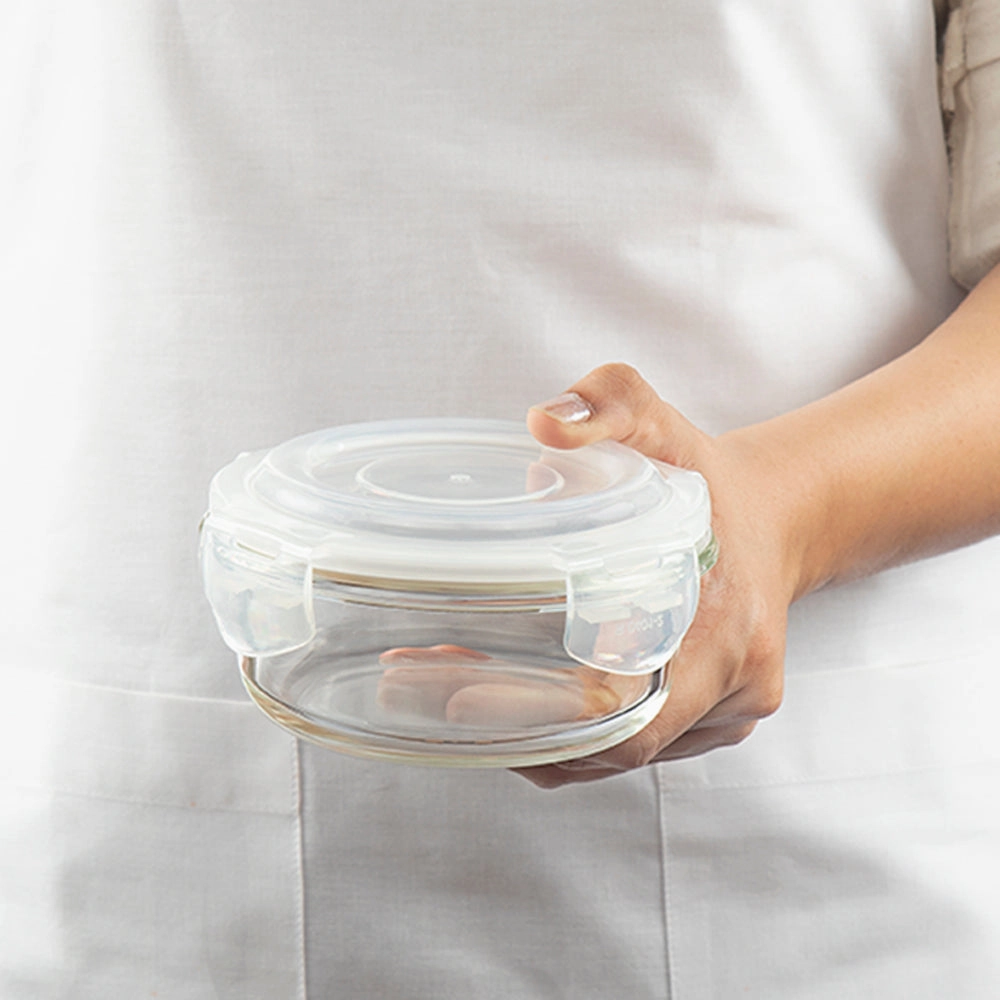Borosil Klip n Store Round Glass Container
