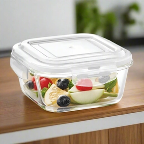 Borosil Klip n Store Square Glass Container food storage,storage containers,kitchen storage
