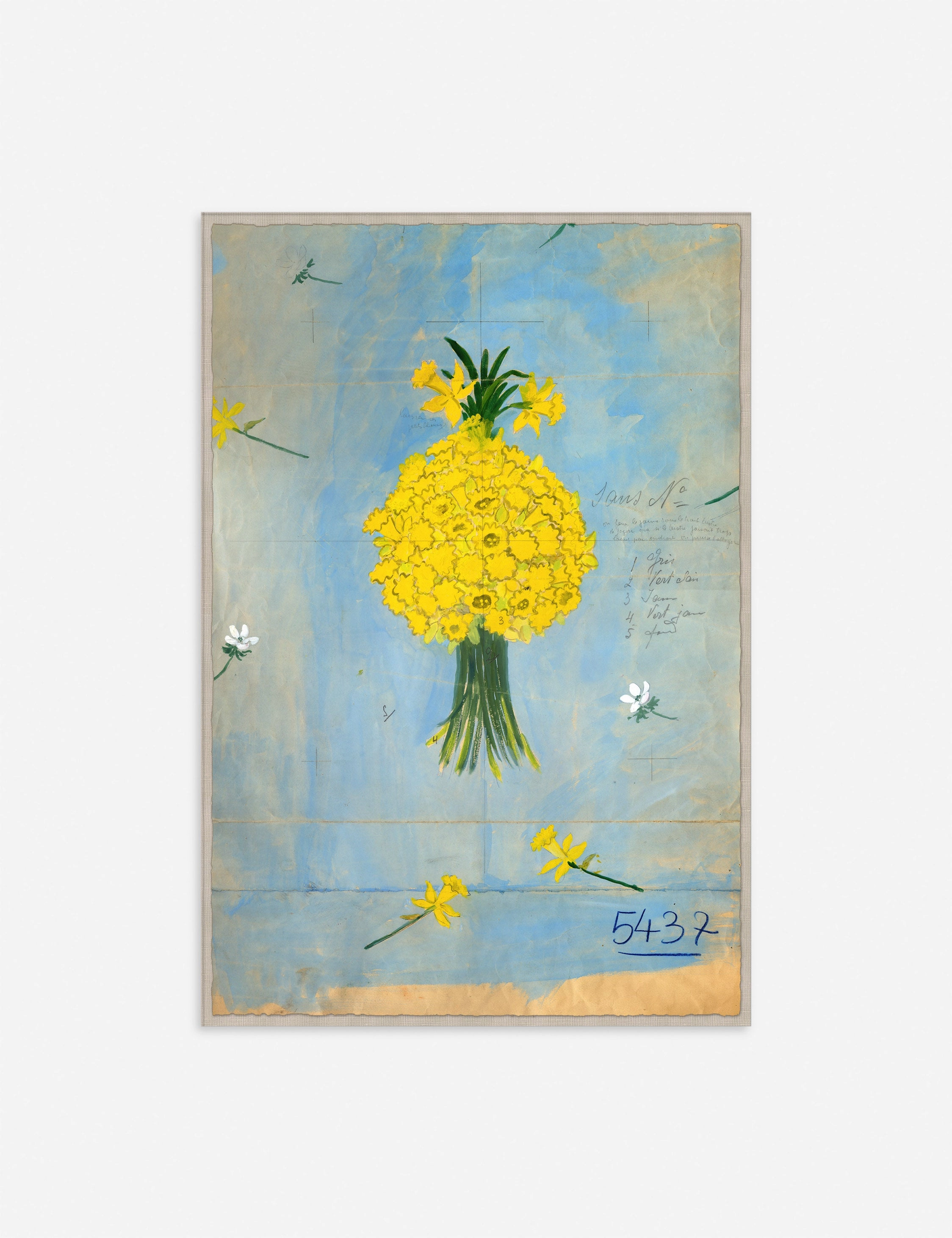 Bouquette de Jonquilles Print by Paule Marrot wall art,canvas print,home wall decor