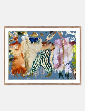 Boy With The Blues II Wall Art by Caroline Pinney wall art,canvas print,home wall decor