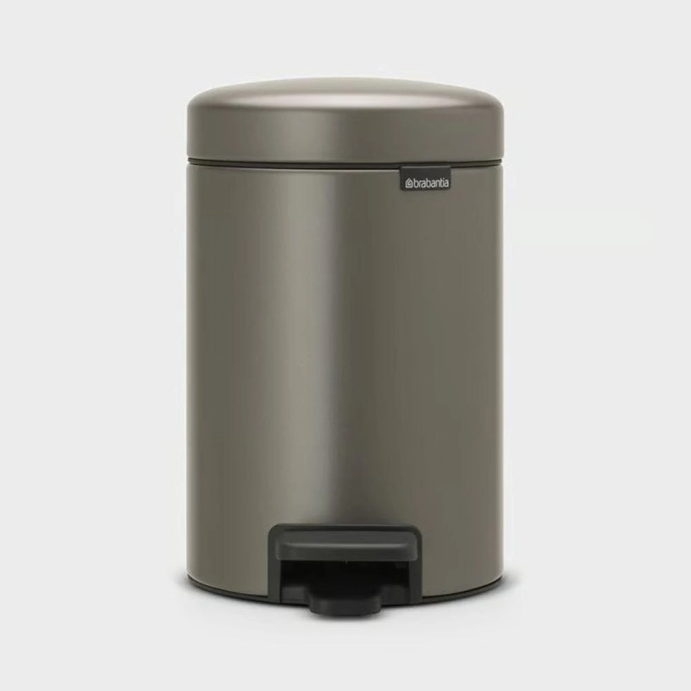 brabantia NewIcon Pedal Bin 3 litre In Platinum bathroom essentials,bathroom accessories,bathroom set
