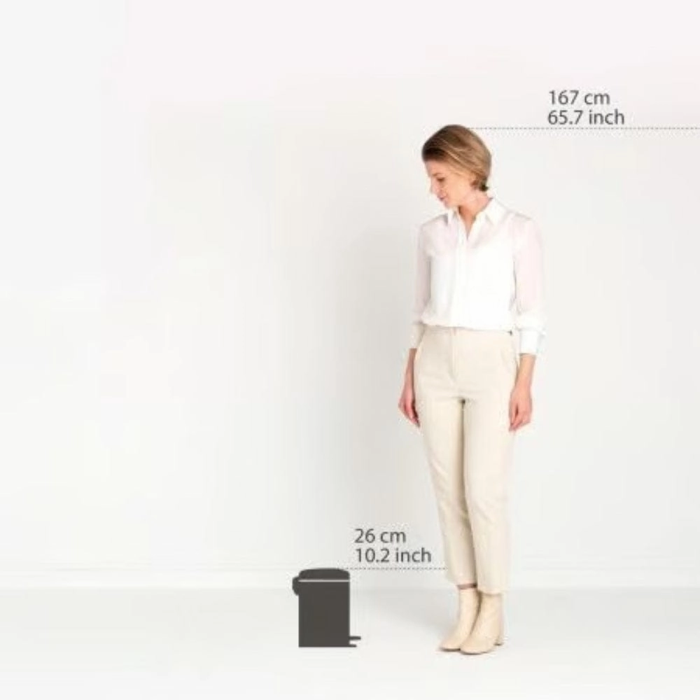 brabantia NewIcon Pedal Bin 3L In White