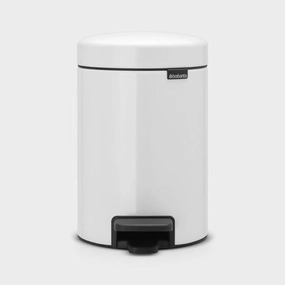 brabantia NewIcon Pedal Bin 3L In White bathroom essentials,bathroom accessories,bathroom set