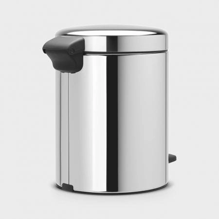 brabantia Newicon Pedal Bin 5L in Brilliant Steel
