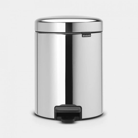 brabantia Newicon Pedal Bin 5L in Brilliant Steel bathroom essentials,bathroom accessories,bathroom set