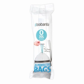 brabantia PerfectFit Pack of 20 Bin Bags, Size O, 30L bathroom essentials,bathroom accessories,bathroom set