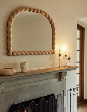 Braided Mantel Mirror by Sarah Sherman Samuel decorative mirror,wall mirror,home decor