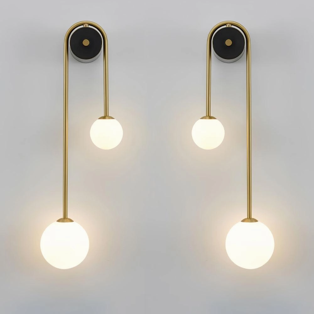 Brass Arc Wall Light