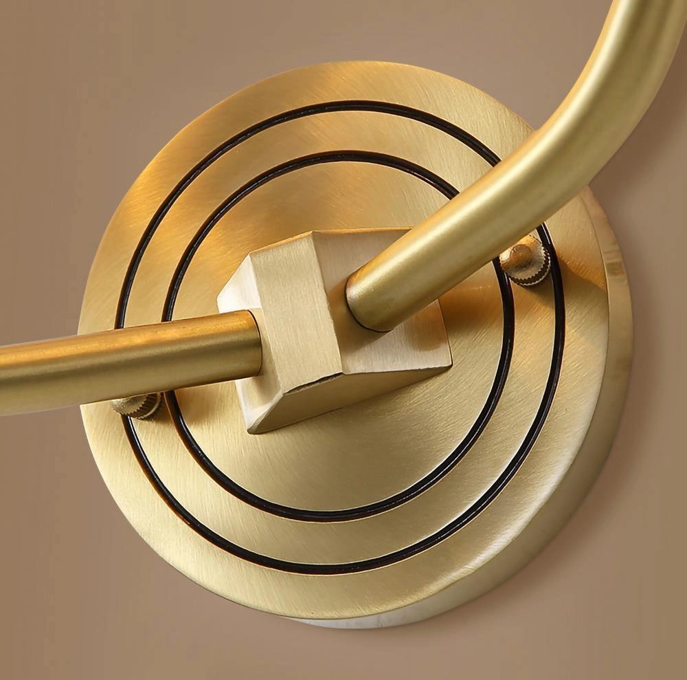 Brass Deer Head Wall Light