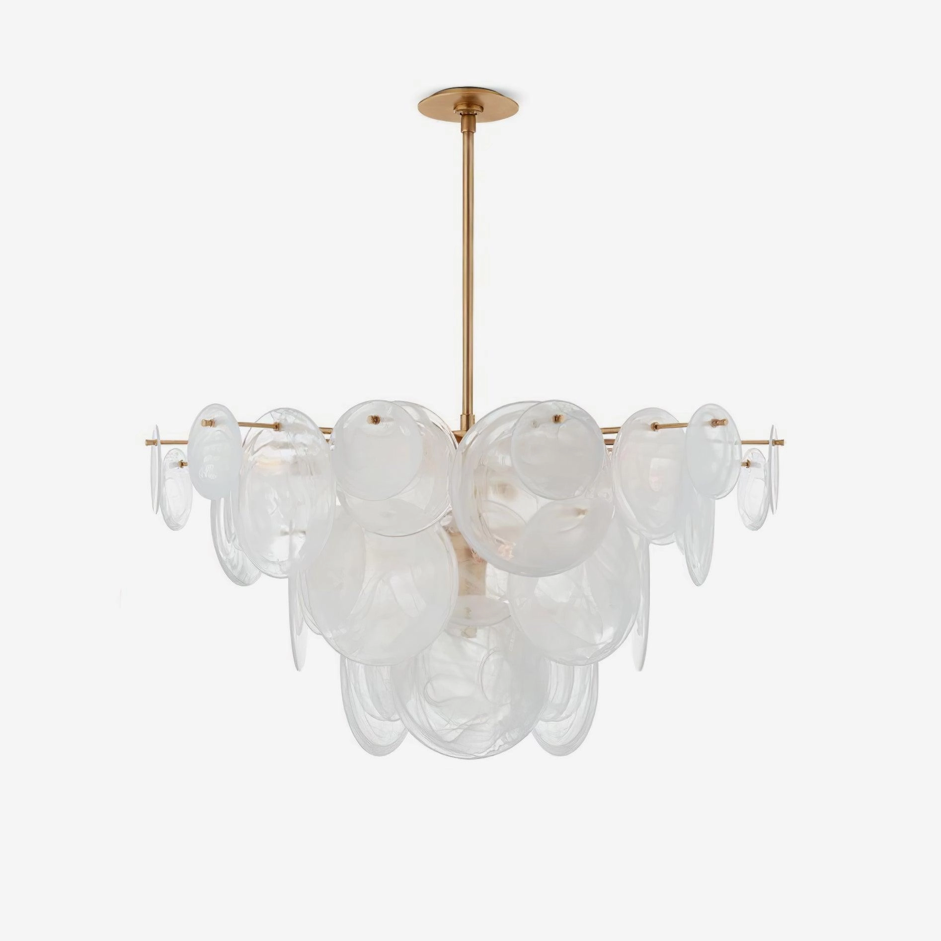 Brass Discs Cascading Chandelier chandelier,ceiling light,decorative lighting