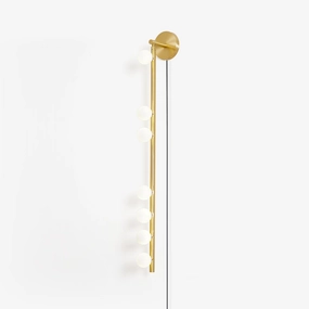 Brass Glass Tube Plug-in Wall Lamp wall sconce,wall light,home lighting
