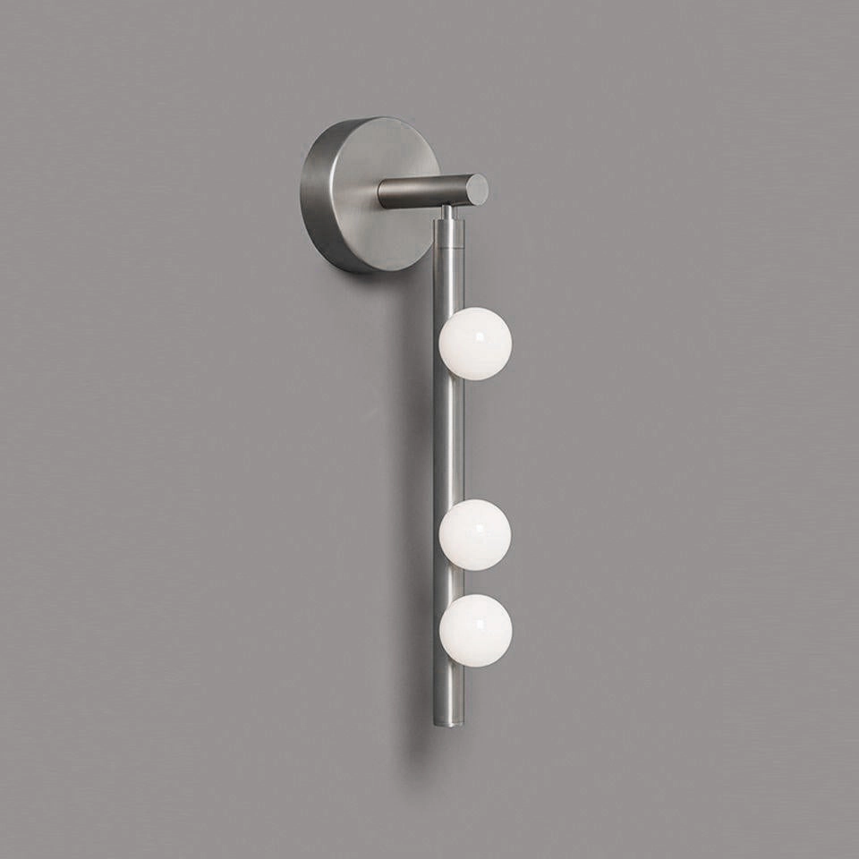 Brass Glass Tube Wall Lamp