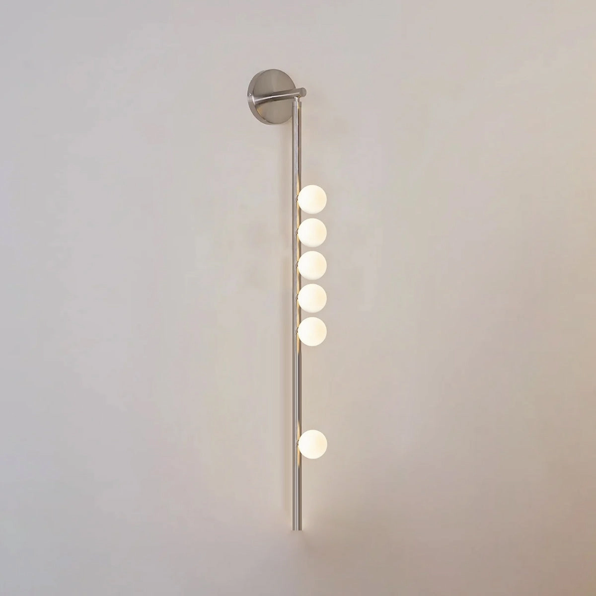 Brass Glass Tube Wall Lamp