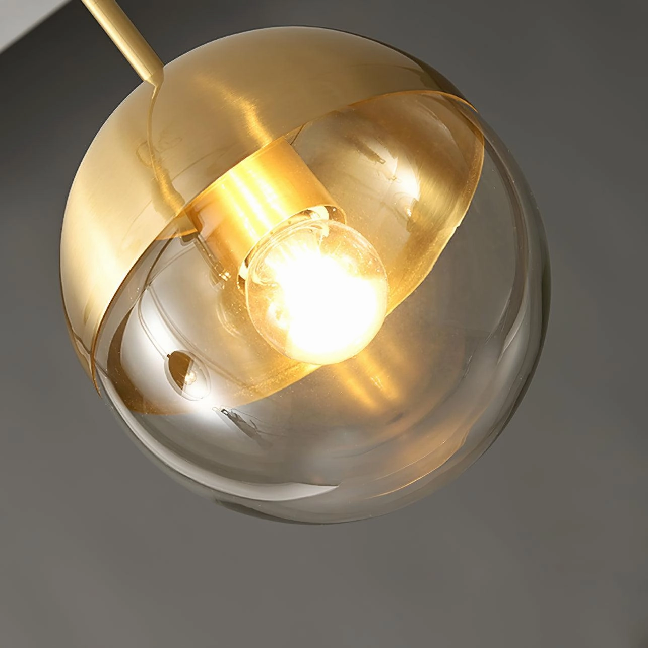 Brass Globular Table Lamp