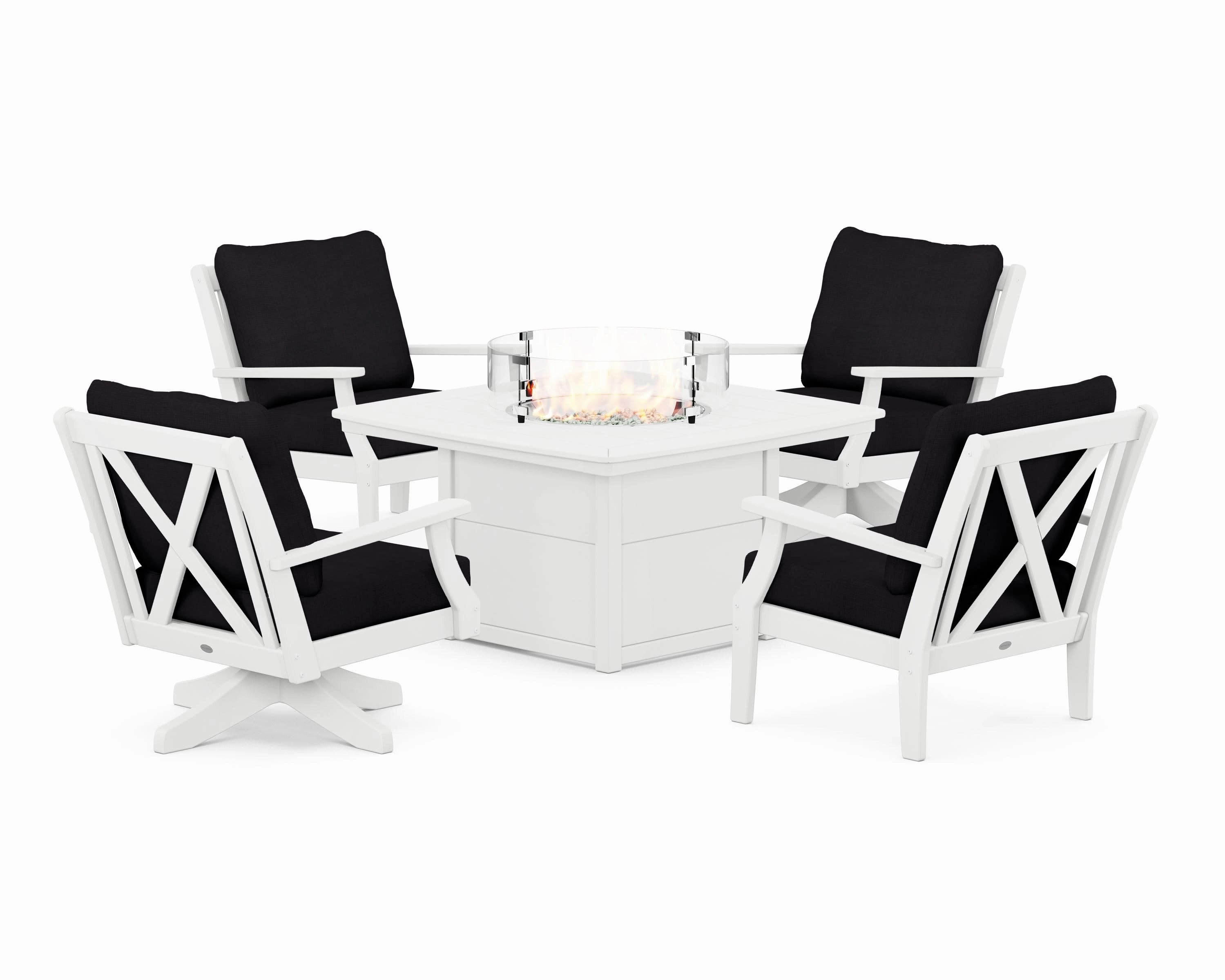Braxton 5-Piece Deep Seating Set with Fire Table
