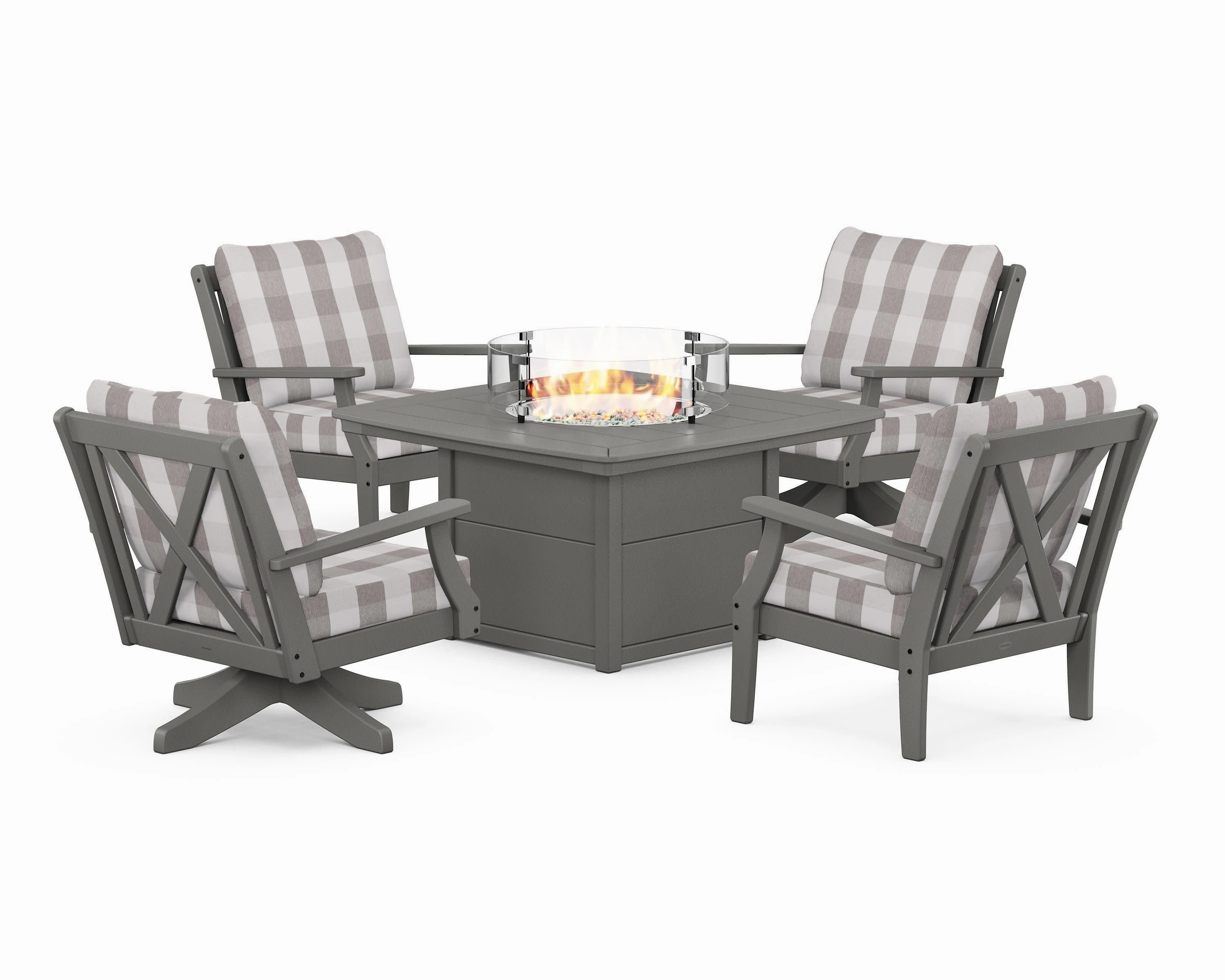 Braxton 5-Piece Deep Seating Set with Fire Table