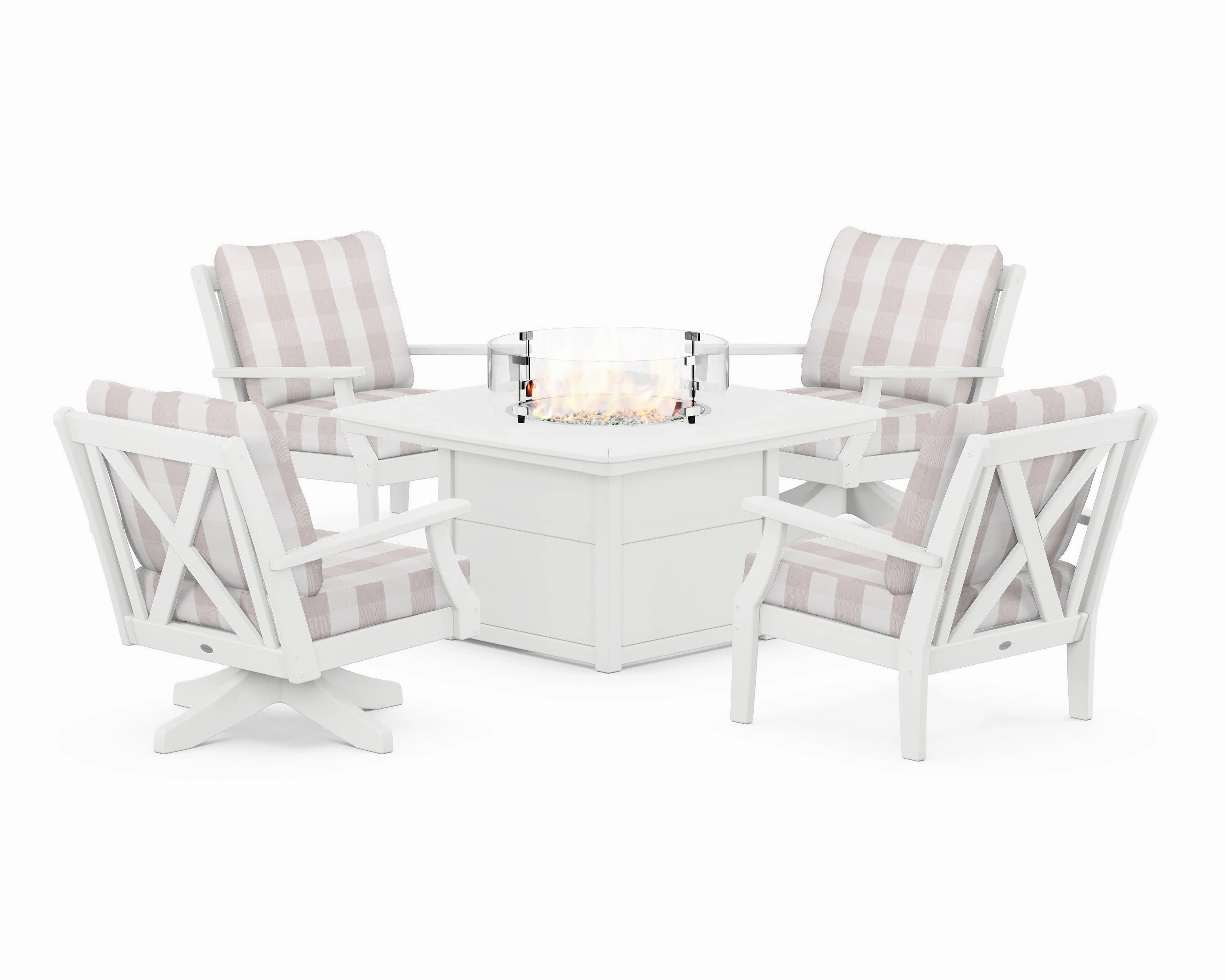 Braxton 5-Piece Deep Seating Set with Fire Table