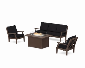 Braxton Deep Seating Fire Pit Table Set chairs,dining chairs,home seating