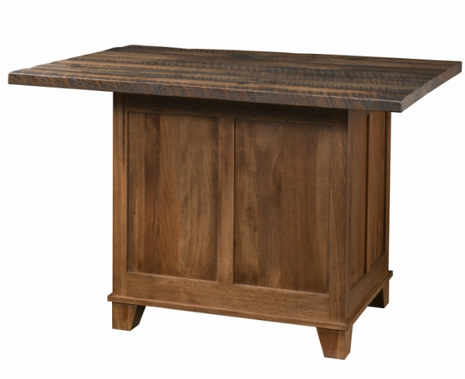 Bridgeport Kitchen Island with Reclaimed Barnwood Top