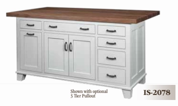Bridgeport Kitchen Island storage cabinet,organizer,furniture storage
