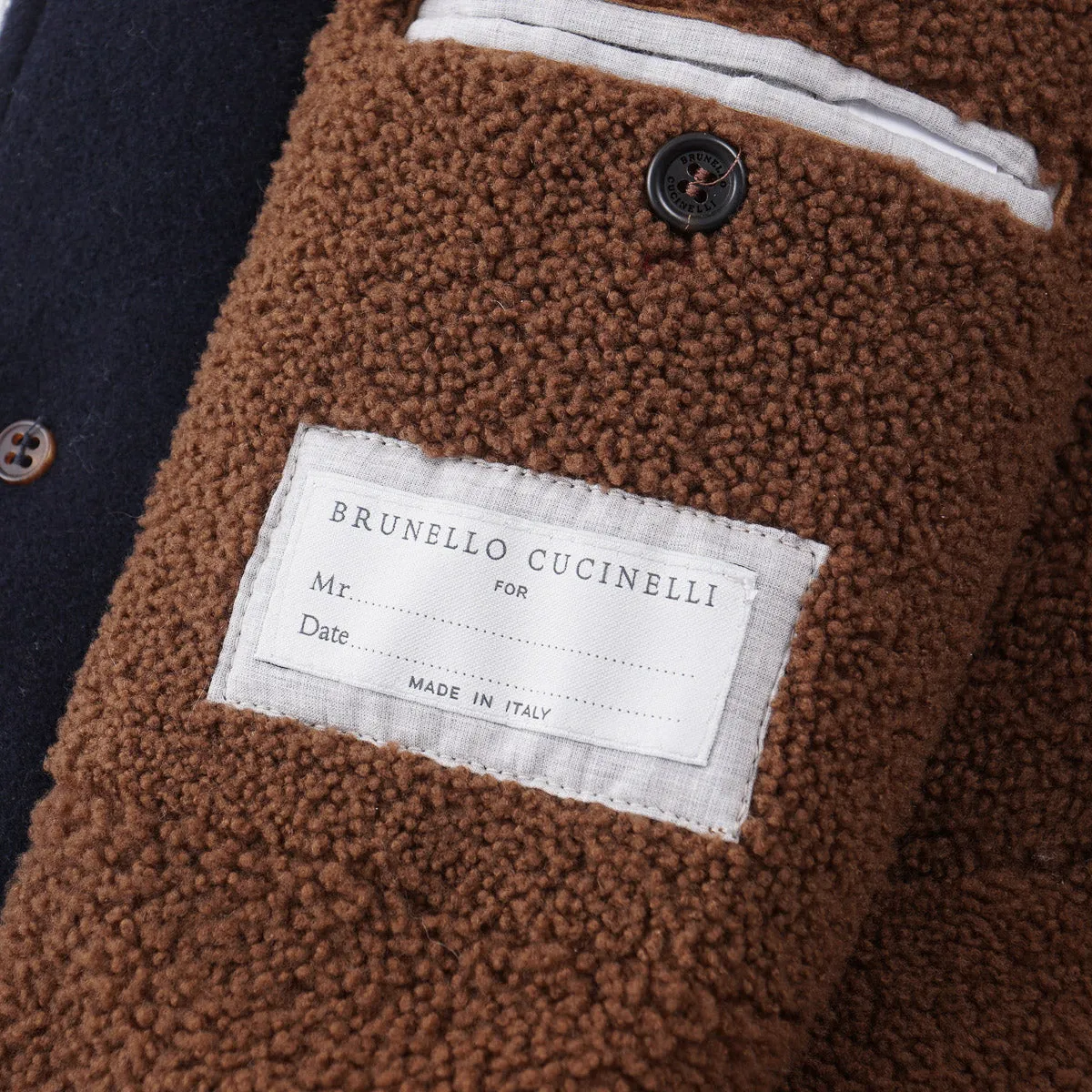 Brunello Cucinelli Cashmere Coat with Shearling Lining Clothing_Brunello-Cucinelli