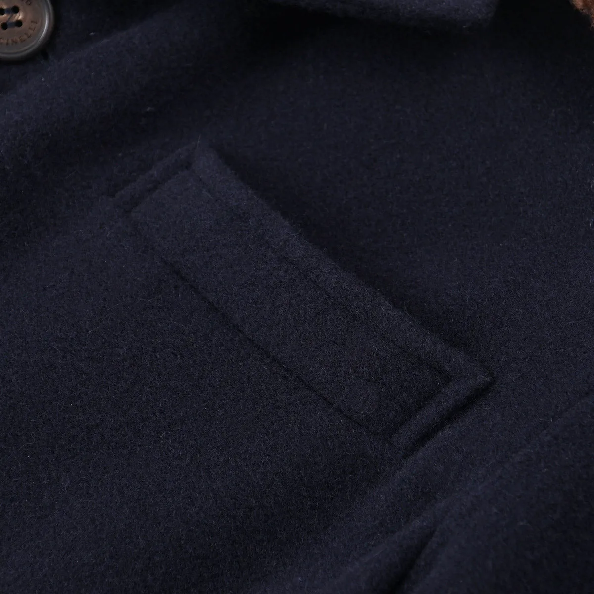 Brunello Cucinelli Cashmere Coat with Shearling Lining Clothing_Brunello-Cucinelli