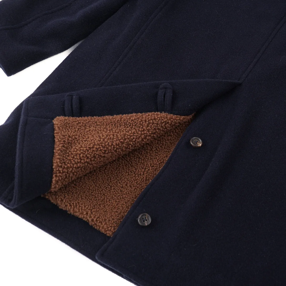 Brunello Cucinelli Cashmere Coat with Shearling Lining Clothing_Brunello-Cucinelli