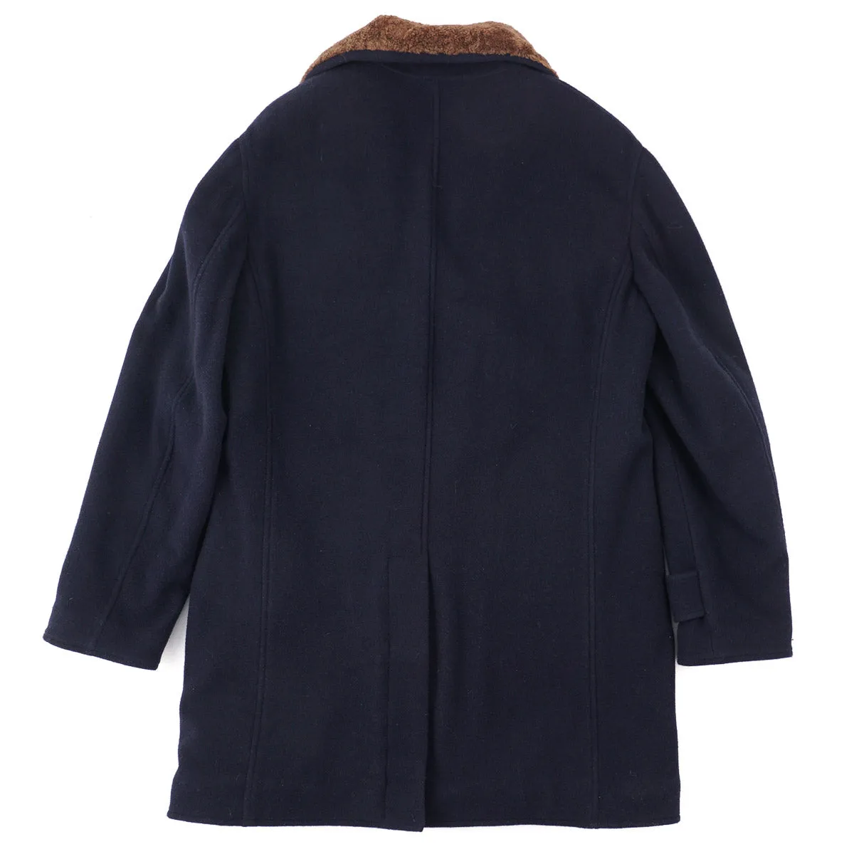 Brunello Cucinelli Cashmere Coat with Shearling Lining Clothing_Brunello-Cucinelli