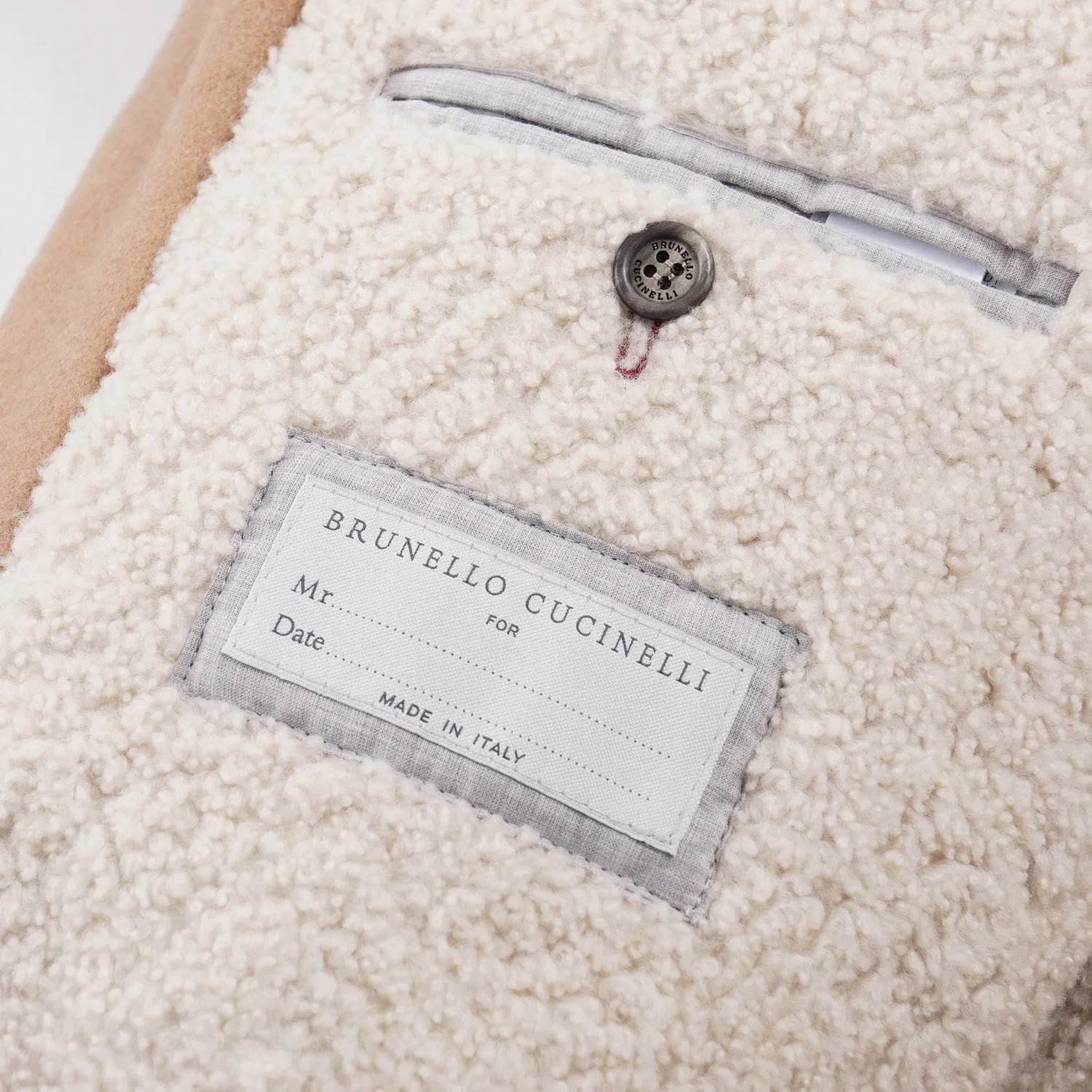 Brunello Cucinelli Cashmere Coat with Shearling Lining Clothing_Brunello-Cucinelli
