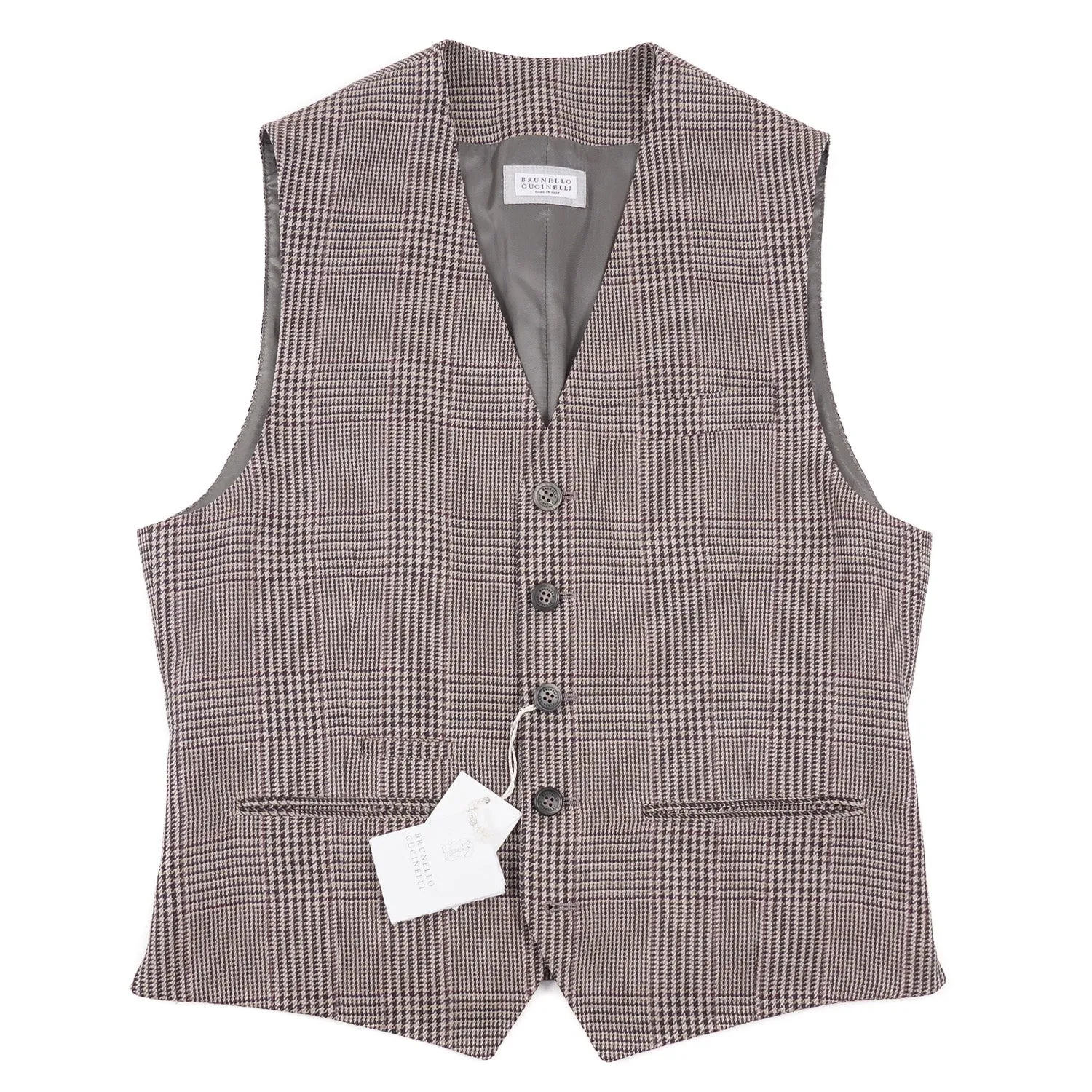 Brunello Cucinelli Glen Plaid Waistcoat Clothing_Brunello-Cucinelli