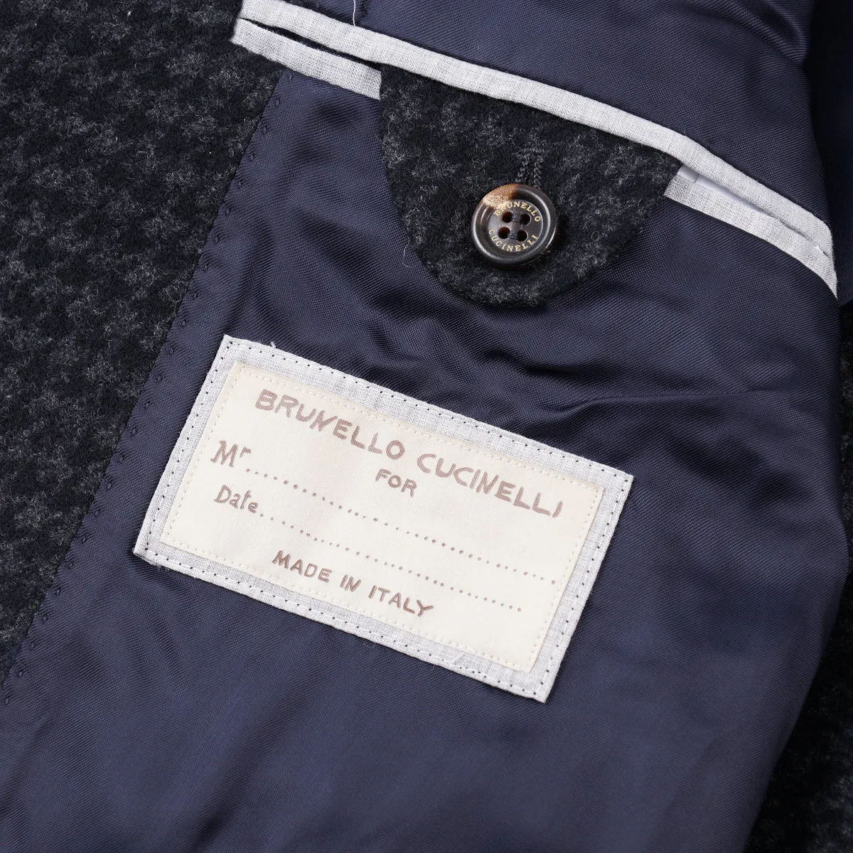 Brunello Cucinelli Houndstooth Wool Overcoat Clothing_Brunello-Cucinelli